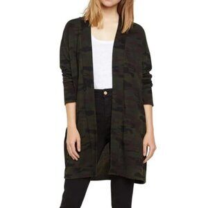 NWT Sanctuary Camo Print Open Front Long Sleeve Cardigan Sweater Size Large L